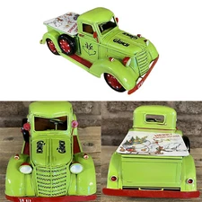 Farm Truck Christmas Centerpiece Small Truck Decor Farm Green Pickup Truck Xmas