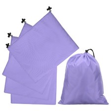 5er-Set Zugbeutel 25x30 cm f&uuml;r wasserdichte Taschen, hellviolett