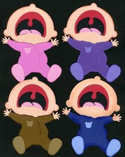 Baby Crying Paperpiecing Premade Scrapbooking Paper Piecing CBL 32