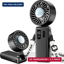 3-in-1 Portable Handheld Fan, personal fans portable rechargeable,6000mAh High-S