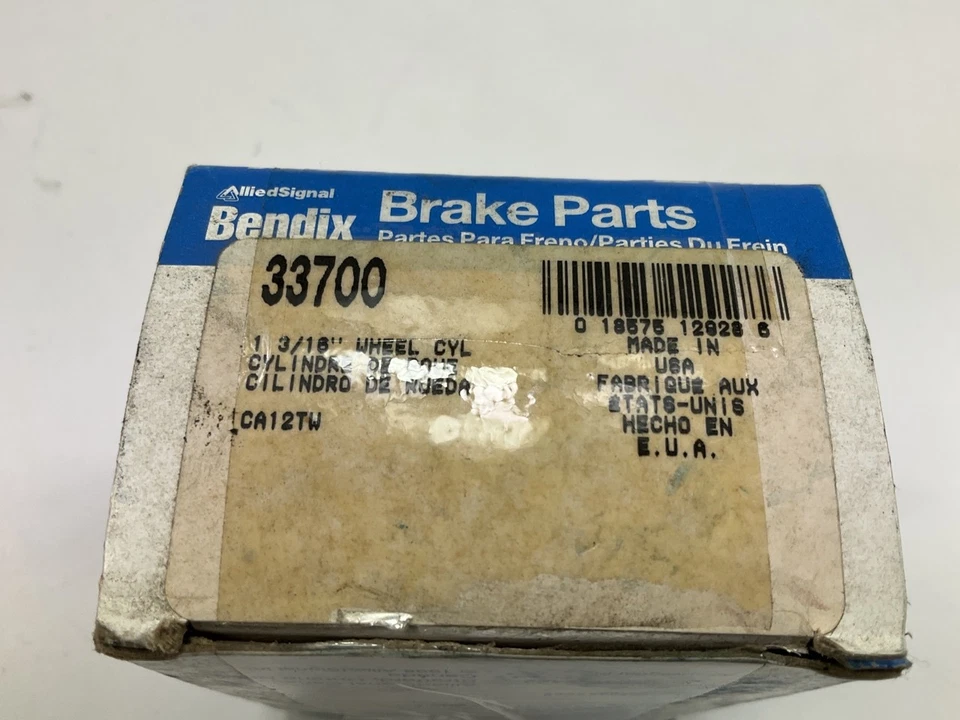 Cilindro de rueda de freno de tambor delantero Bendix 33700 para 1975-1976 AMC Gremlin, Hornet Foto 3 de 3