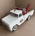 Vintage 1960s Tonka AA Wrecker Truck Pressed Steel 24 Hr Service Truck Tow