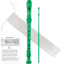 Soprano Recorder 8-Hole Instrument for Beginners Kids Students, German Style C K