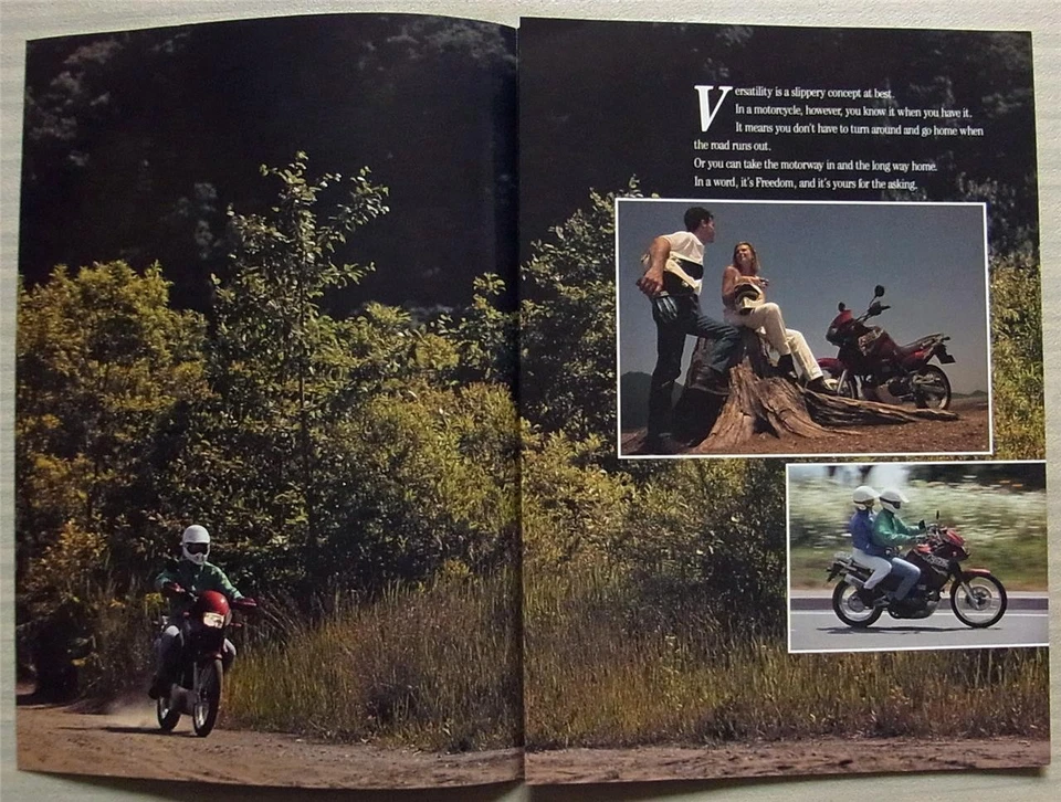 KAWASAKI KLE 500 MOTORCYCLE Sales Brochure 1993 #99948-1157 ALL-E II-IX - Image 2 of 3