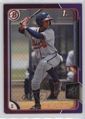 2015 Bowman Prospects Purple 2/250 Ozzie Albies Ozhaino Albies #BP71 0q3
