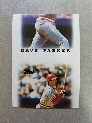 Dave Parker Jack Clark Cardinals 1988 Topps League Ldrs MINI Miscut RARE ODD