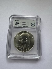 Eisenhower 1974-S $1 Silver Dollar ICG MS67+ Slabbed Cert