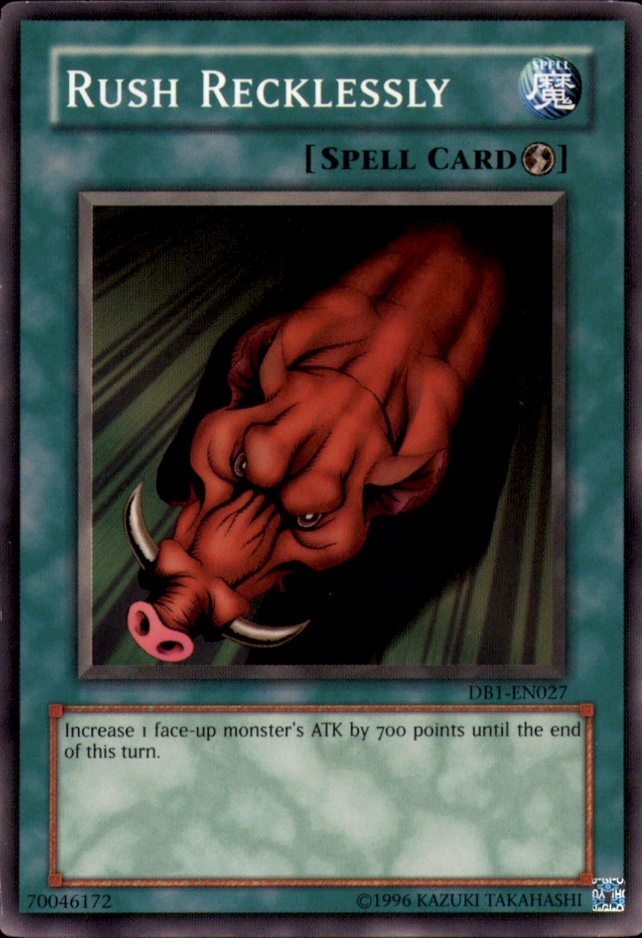Rush Recklessly DB1-EN027 Common Dark Beginning 1 Yu-Gi-Oh Unlimited LP