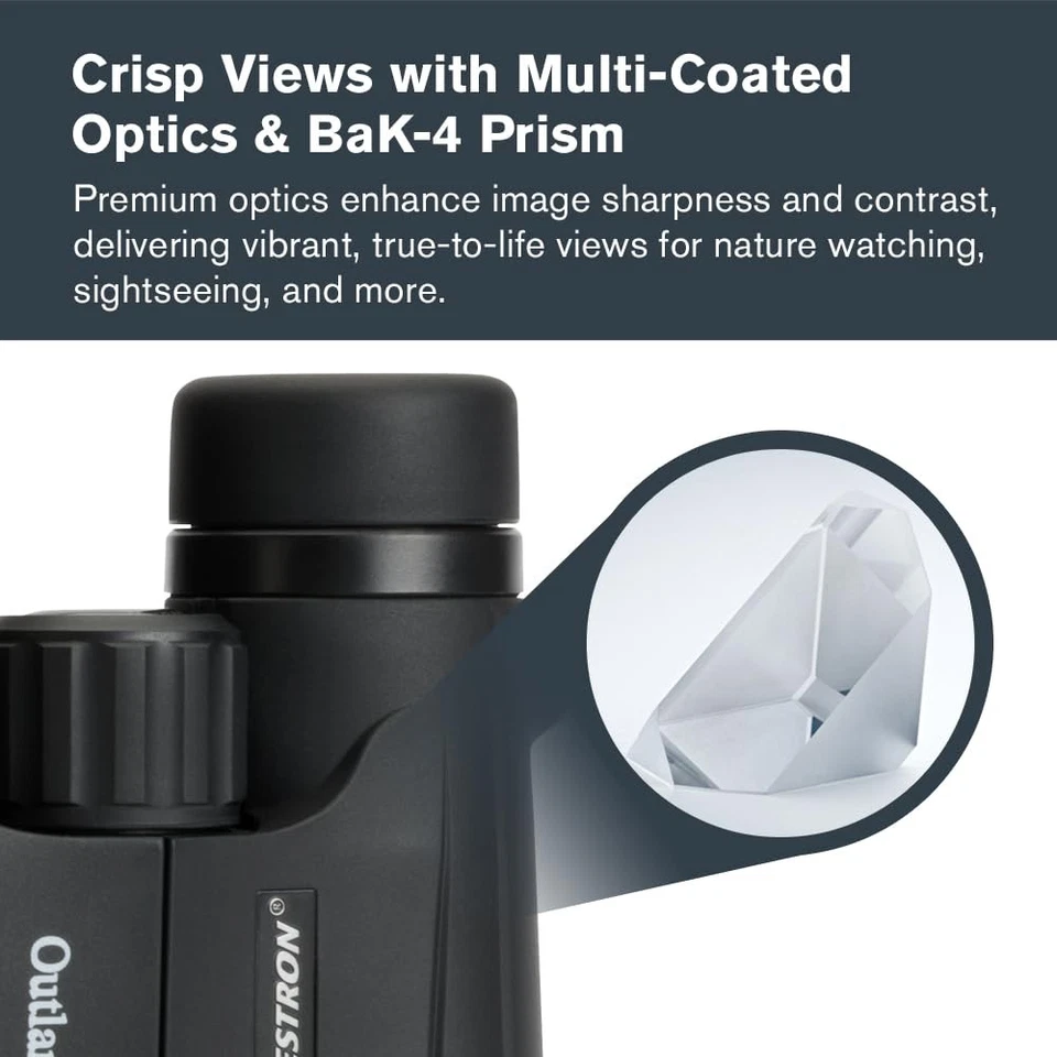 - Outland X 10x42 Binoculars – Ideal for Birding and Outdoors – 42mm Objectiv... - Image 4 of 4