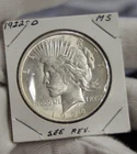 1922 D US Peace Silver Dollar $1 Unc (Die Crack)
