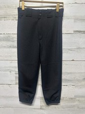 Rawlings Black Baseball Pants- Boys Size Youth Medium - Very Good Used Condition