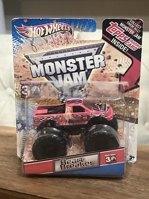 New open box Hot Wheels Hot Breaker FordF1 50 Monster Jam2005 Topps trading Card