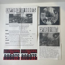 Captured! By Robots 1998 Self Titled CD & Extras Obscure Robot Rock/Metal Rare