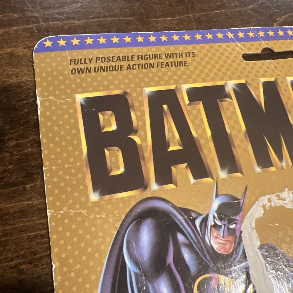Toybiz Batman Cuerda de Murciélago Cinturón Oculto Sin Cortar Tarjeta de Archivo Tarjetero De Colección 1989 Foto 3 de 4