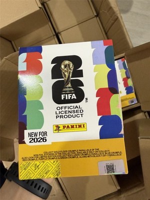 Panini FIFA World Cup 2026 Official Sticker 50-Pack Box Gold Limited 2026 NEW