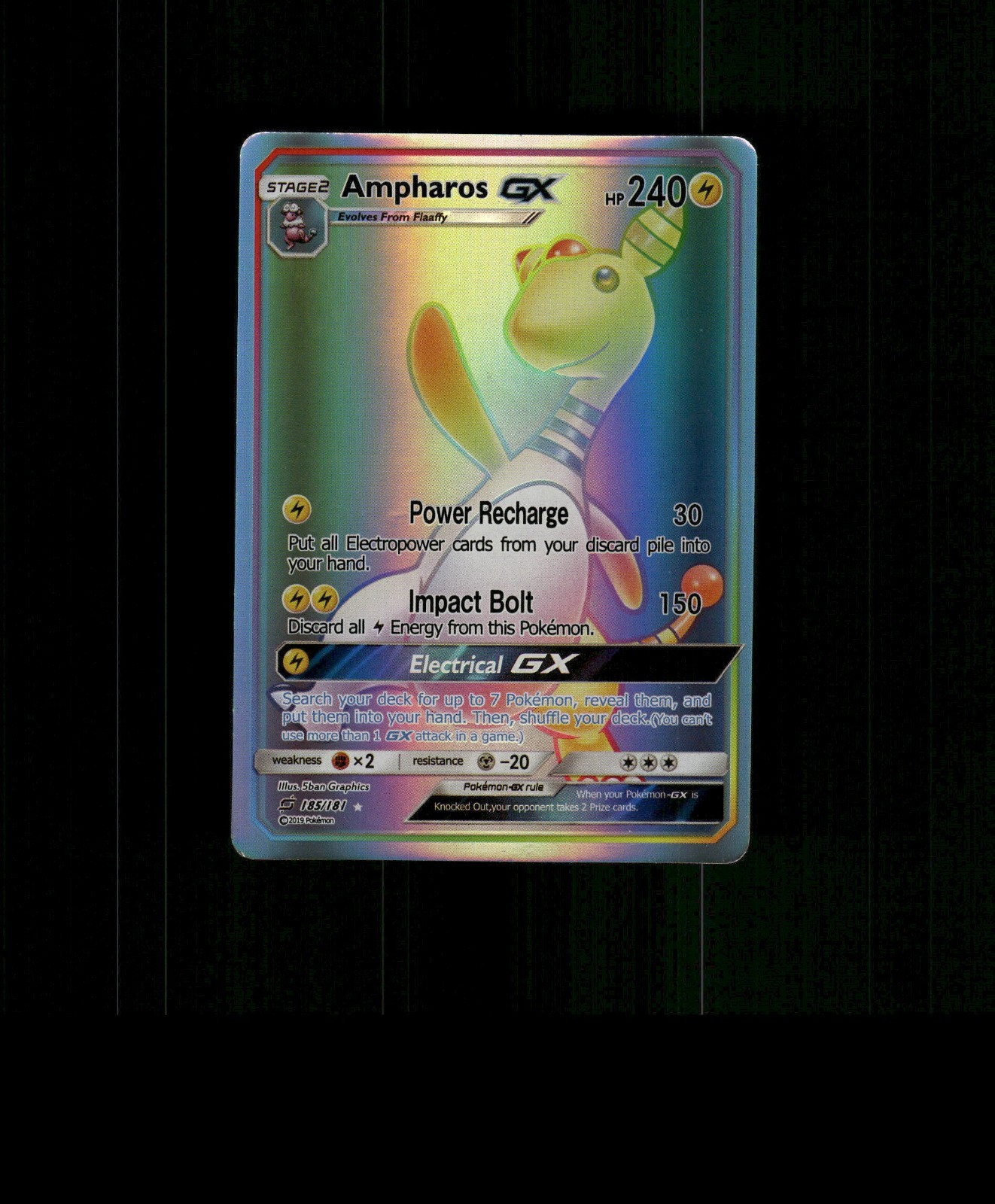 HOLO Ampharos Card READ DESCRIPTION BELOW FOR MORE DETAILS
