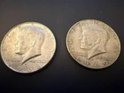 (2) KENNEDY HALF DOLLARS 1968 & 1969 D DENVER Mint CIRCULATED FINE 40% Silver