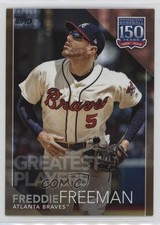 2019 Update 150 Years of Professional Baseball Gold 27/50 Freddie Freeman o7m