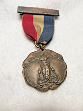 BOY SCOUT- TEENS - 1920'S BRONZE LADY LIBERTY MEDAL - OTHER, PINS, LOT