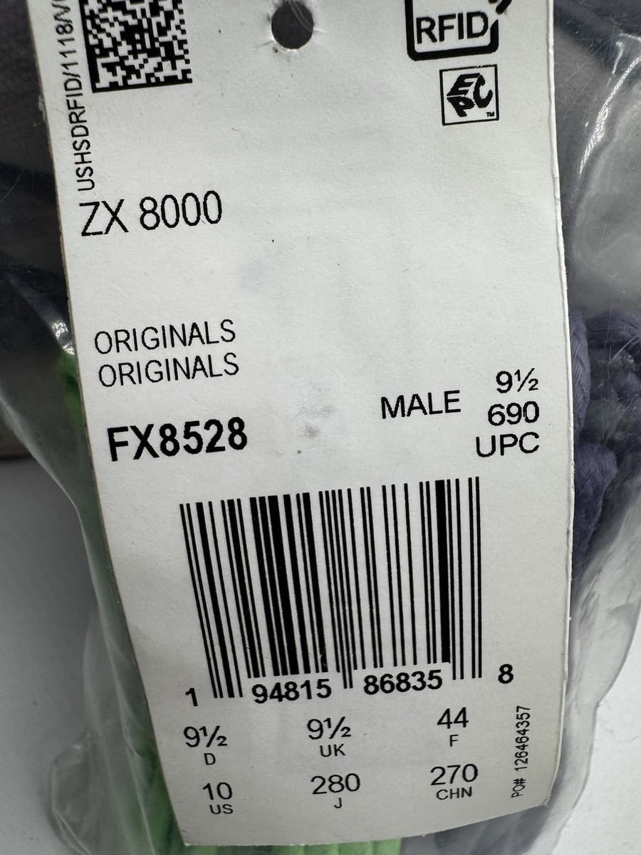 Adidas Men's ZX 8000 Thanos Originals Size 10 Purple |FX8528| | eBay