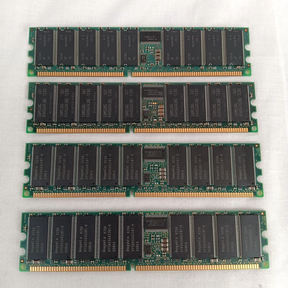 2GB - (4x) PC2100R 512mb RAM - DDR SDRAM - 266MHz - CL2.5 ECC - 184 Pin - Image 2 of 2