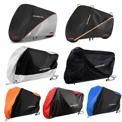 M-XXXXL Motorcycle Motorbike Cover Waterproof Outdoor Sun Rain Dust UV Protector - Image 1 of 4