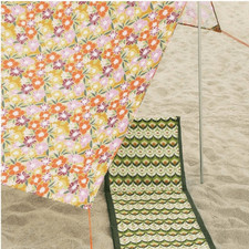 Zara Sun cover shade canopy retro floral printed privacy screen beach accessorie