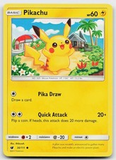 Pikachu 30/111 Common Crimson Invasion Pokemon Near Mint on eBay