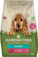 10Kg Harringtons Dry Puppy Food with Salmon & Rice - 100% Natural Ingredients 3.27 per kilo