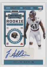 2019 Panini Contenders Ticket Variation Josh Hines-Allen Allen Rookie Auto RC