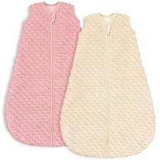 Lot de 2 Gigoteuse d'hiver Sac de Couchage pour Bébé Coton 1.5 TOG Gigoteuse