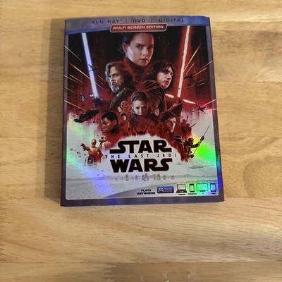 Star Wars The Last Jedi Blu-ray Digital Slipcover Included Multi Screen Edition