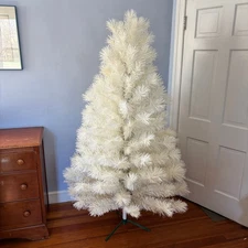 Vintage White Starlite Revlis Christmas Tree 6.5 w/ Box Mid Century MCM Complete