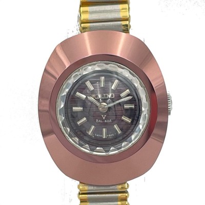 RADO BALBOA V Automatic Silver Date 315.0022.3 Rose Gold Watch | eBay