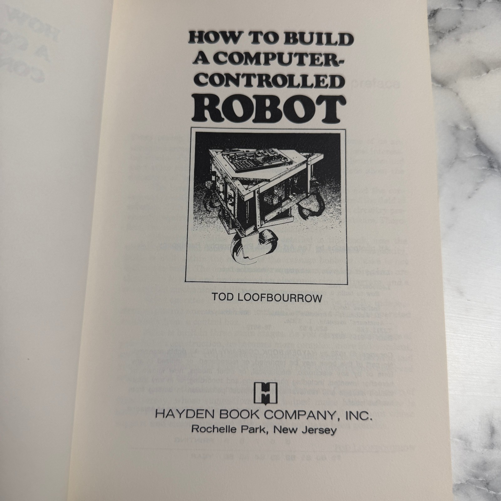 Hayden How to Build Computer-Controlled Robot 1978 Loofbourrow Rare