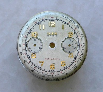 ORIGINAL CHRONOGRAPH ZIFFERBLATT FÜR UHRWERK KALIBER VALJOUX 23 32,20 MM (L005)