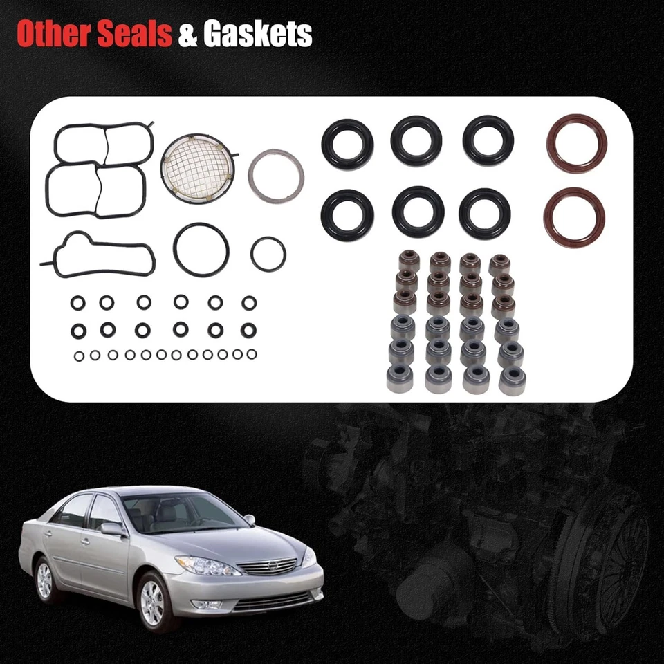 Juego de juntas de culata para Toyota Camry Solara Sienna Lexus ES330 2004-2010 3,3 L 3 MZFE Foto 4 de 4