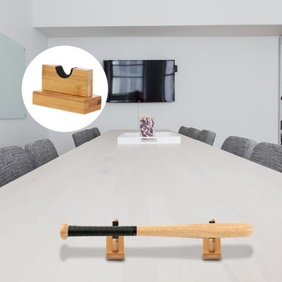 1 Paar Holz Baseball Bat Display Hanger Horizontale Desktop -Halter