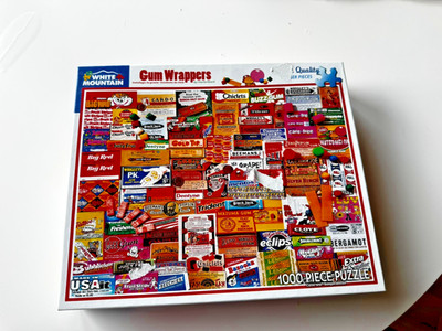 White Mountain 1000 Pieces Jigsaw Puzzle - Gum Wrappers