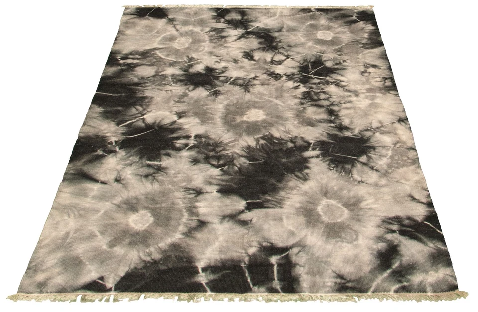 Traditional Vintage Hand Woven Oriental Carpet 4'4" x 6'6" Wool Kilim Area Rug - Image 2 of 4