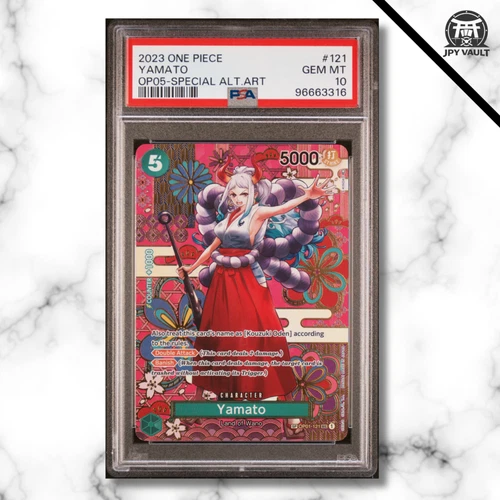One Piece Card English - Yamato SP #OP01-121 - OP05 Awakening Of New Era- PSA 10