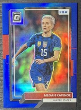2022-23 Panini Donruss Optic Megan Rapinoe #126 Blue Prizm 53/99 U.S.A Women