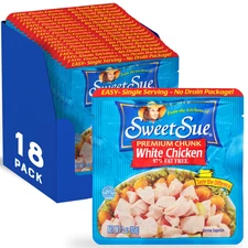 Premium Chicken Breast, 3 Ounce (Pack of 18) - 20G Protein per Serving, 97% Fat 