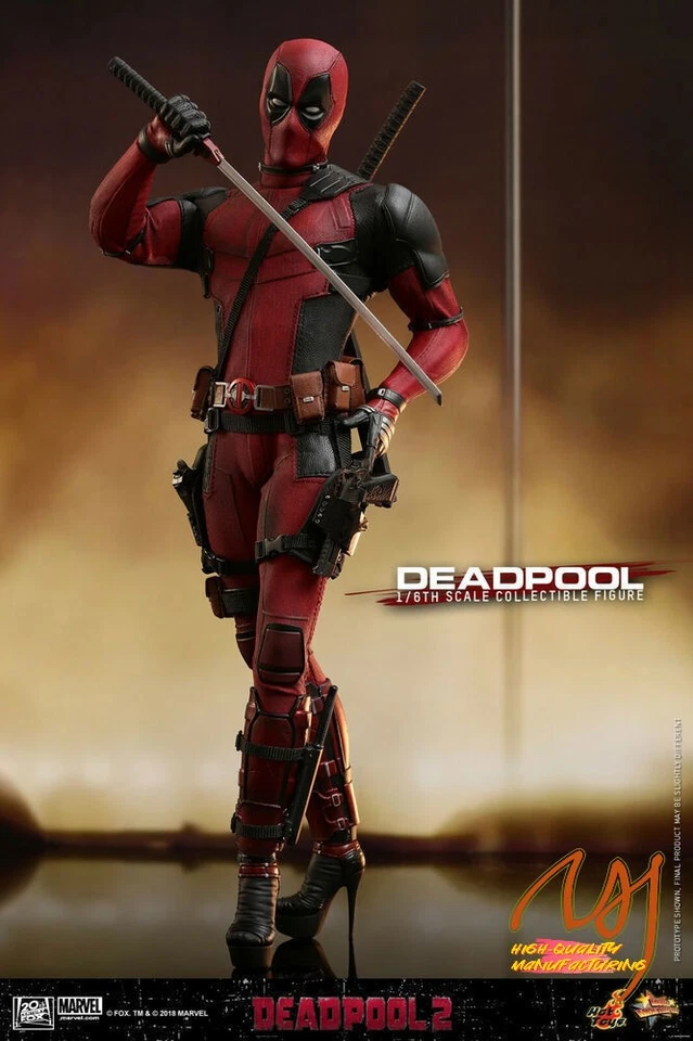 IN STOCK Hot Toys MMS 490 Deadpool 2 Ryan Reynolds Wade Wilson Action Figure NEW - Image 4 of 4