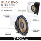 Focal P25FSE Flax Evo Subwoofer 10 "/ 25 CM 560 Watt - 280 Wrms 4 Ohm