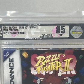 Super Puzzle Fighter II GBA VGA 85 Near Mint+ Graded Capcom 2003