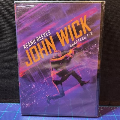 John Wick Chapters 1-3 (2019, DVD Set) Keanu Reeves