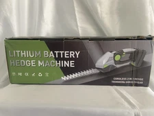 Cordless 2 In 1 hedge trimmer & Grass Shear W/2 lithium batteries New Open Box