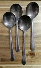 VTG National Silver Co. Soup Spoon 7" Triple Plate Plus 824136 set of 4