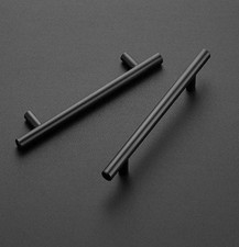 9Pack | 5 Inch Cabinet Pulls Matte Black Stai...